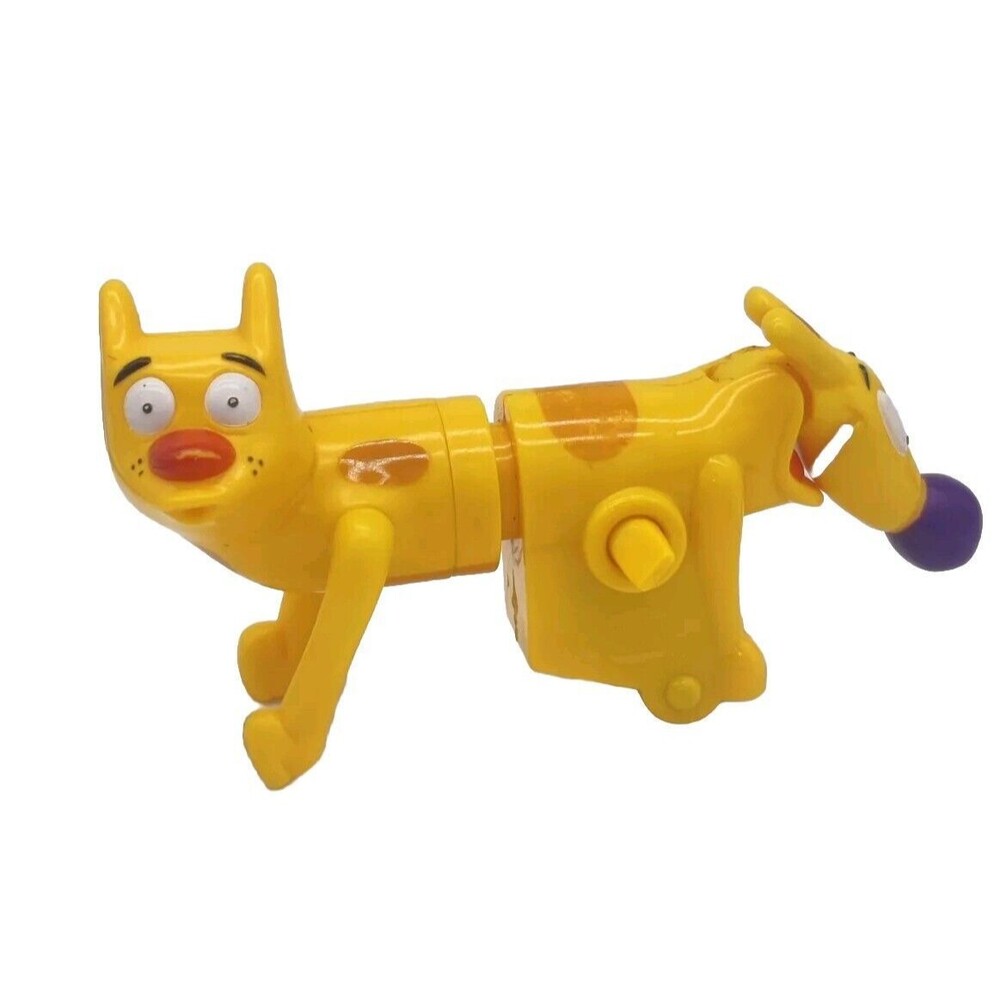 Vintage 1999 Cat Dog Wind Up Figure Toy Burger King Kids Meal 90s Nickelodeon 99